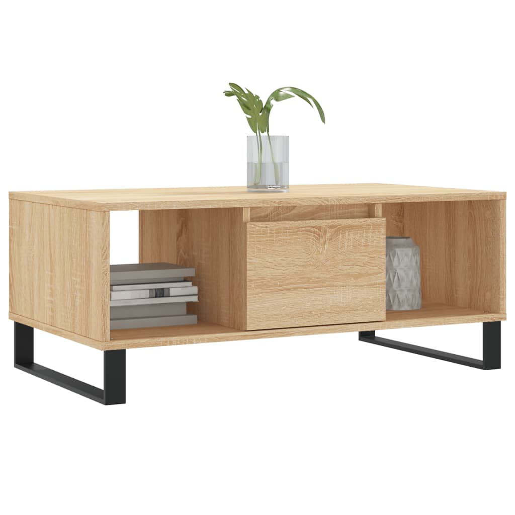 Coffee Table Sonoma Oak 90x50x36,5 cm Engineered Wood