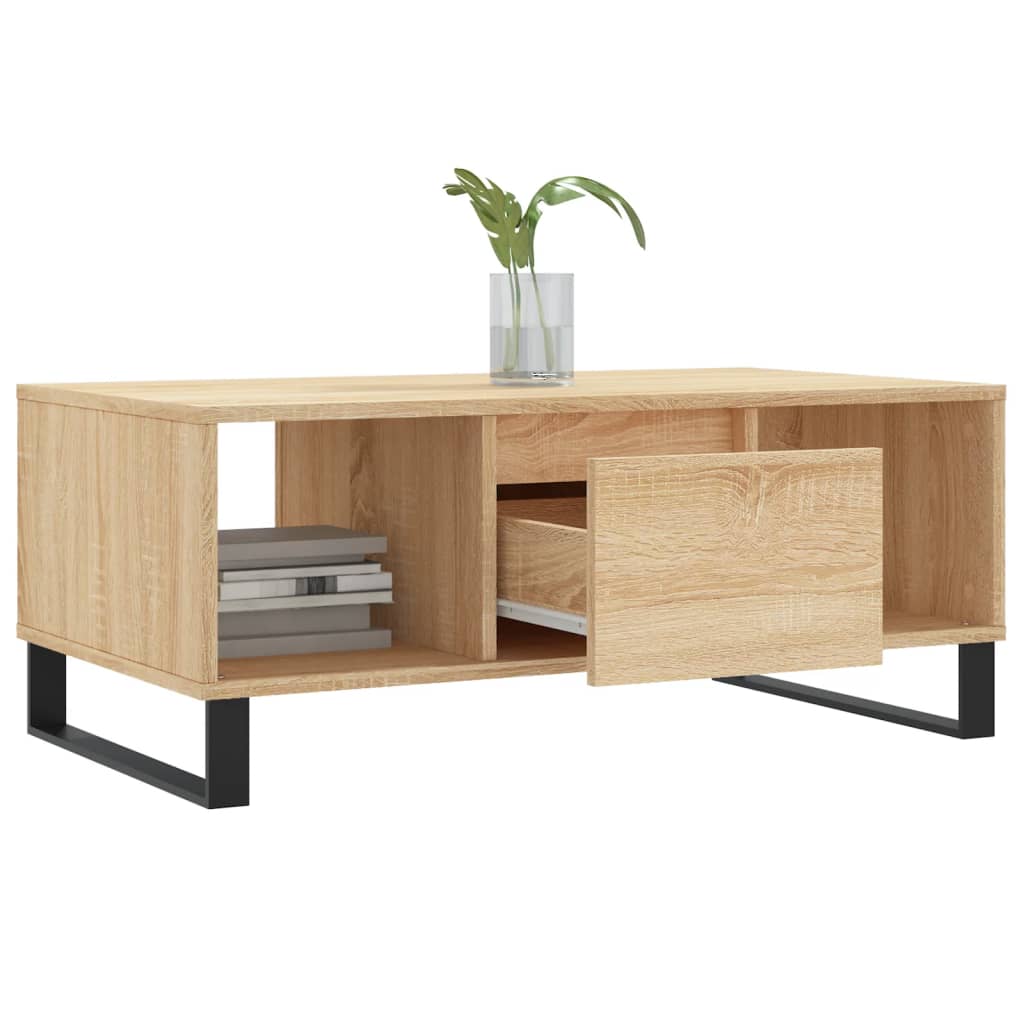 Coffee Table Sonoma Oak 90x50x36,5 cm Engineered Wood