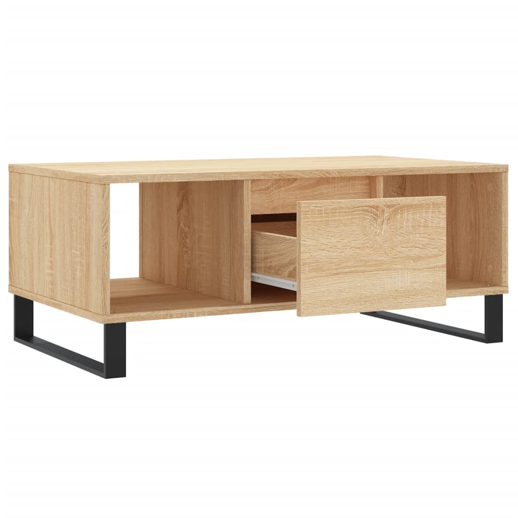 Coffee Table Sonoma Oak 90x50x36,5 cm Engineered Wood