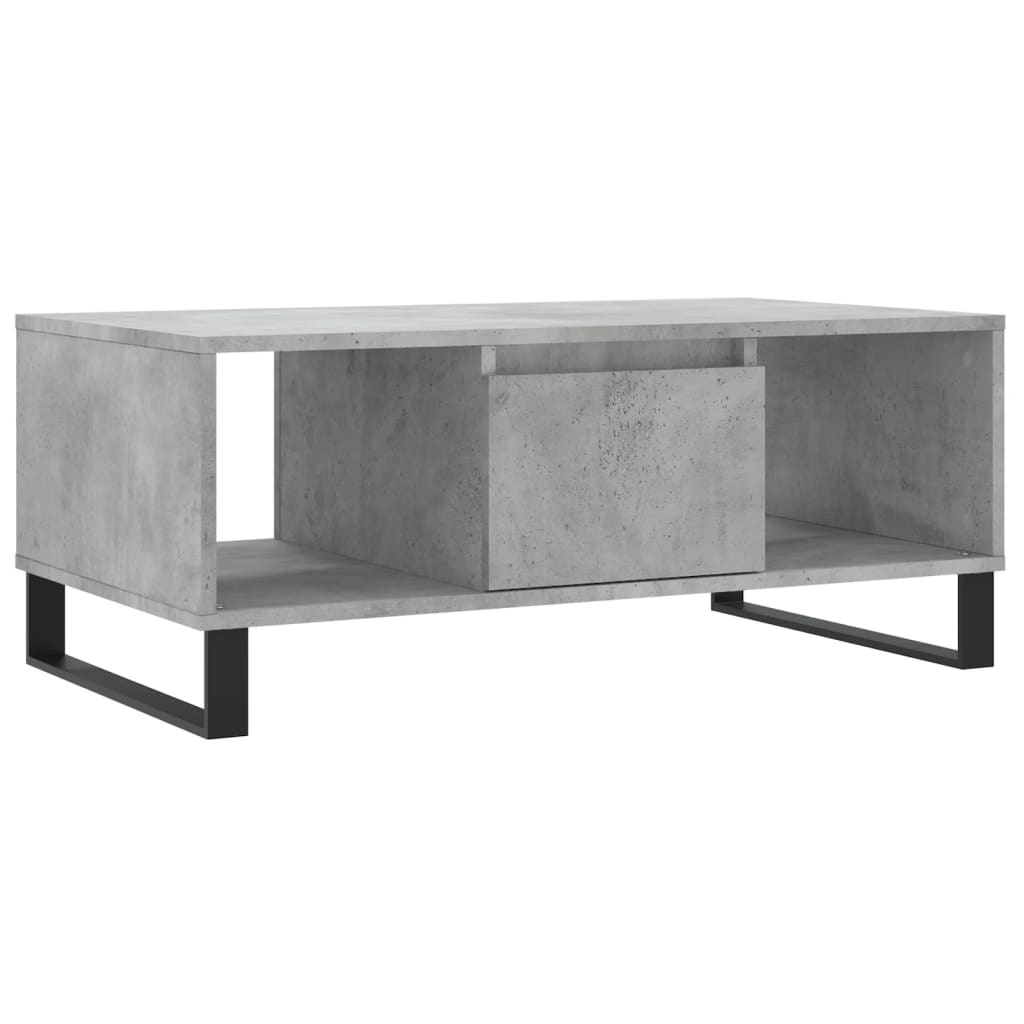 Coffee Table Concrete Grey 90x50x36,5 cm Engineered Wood