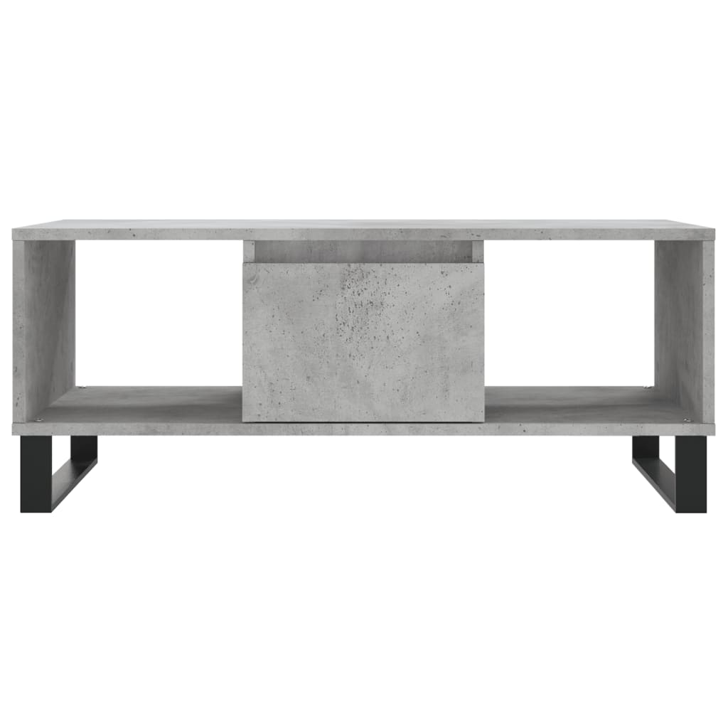 Coffee Table Concrete Grey 90x50x36,5 cm Engineered Wood