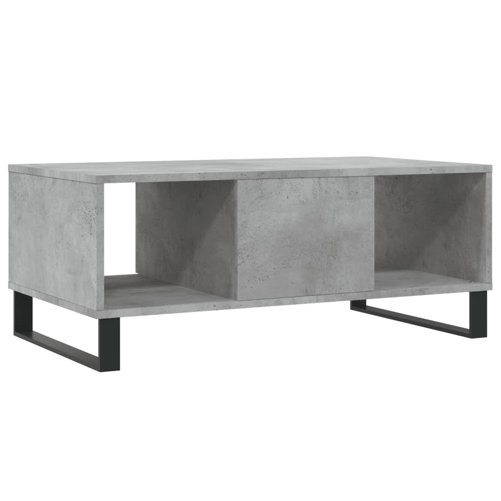 Coffee Table Concrete Grey 90x50x36,5 cm Engineered Wood