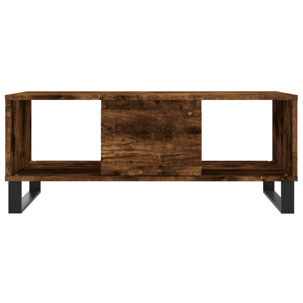 Coffee Table Smoked Oak 90x50x36,5 cm Engineered Wood