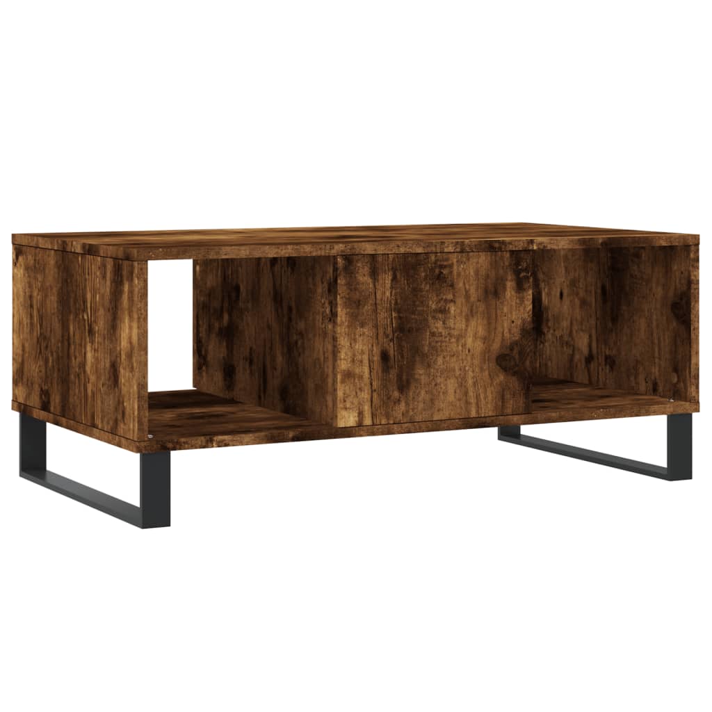 Coffee Table Smoked Oak 90x50x36,5 cm Engineered Wood