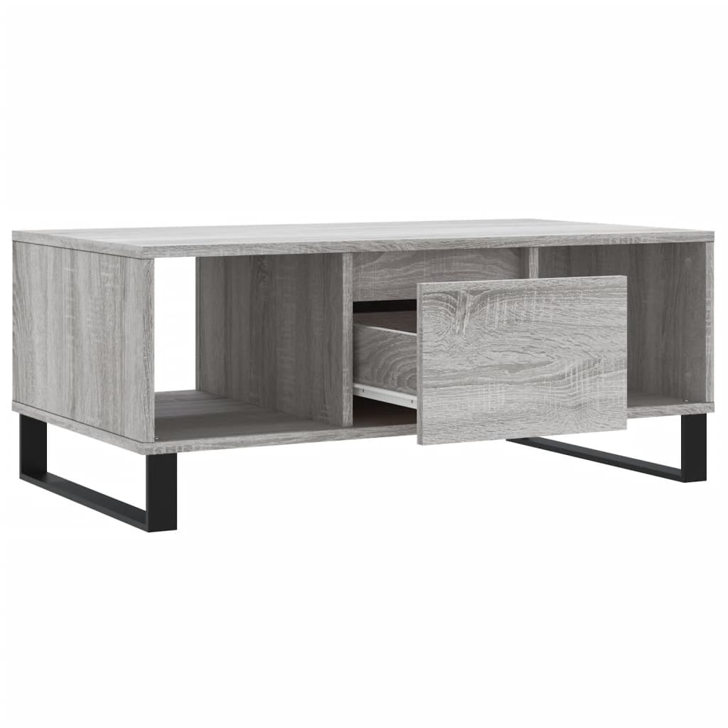 Coffee Table Grey Sonoma 90x50x36,5 cm Engineered Wood