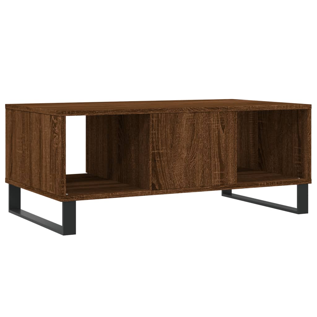 Coffee Table Brown Oak 90x50x36,5 cm Engineered Wood