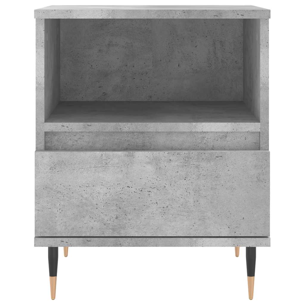 Bedside Cabinets 2 pcs Concrete Grey 40x35x50cm Engineered Wood