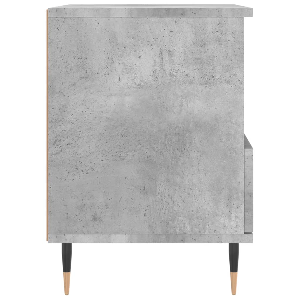 Bedside Cabinets 2 pcs Concrete Grey 40x35x50cm Engineered Wood