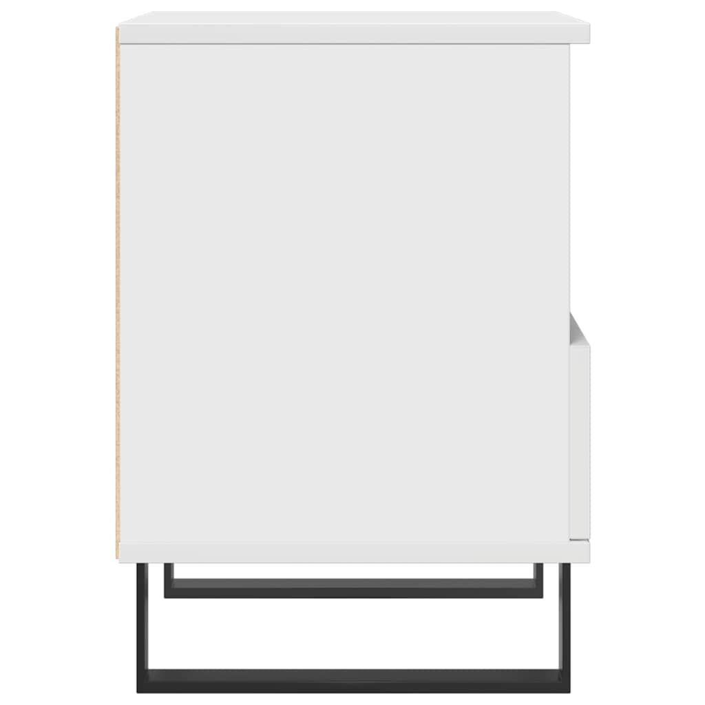 Bedside Cabinets 2 pcs White 40x35x50 cm Engineered Wood