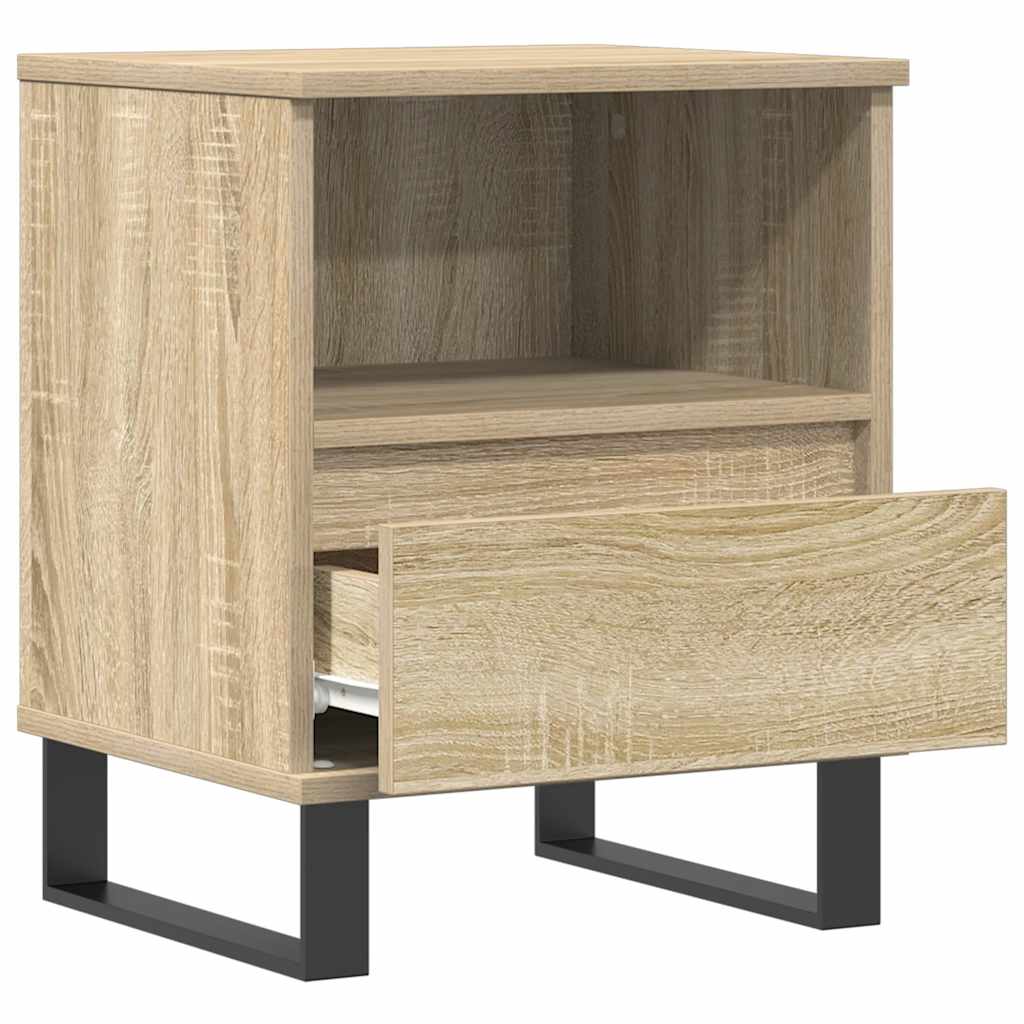 Bedside Cabinets 2 pcs Sonoma Oak 40x35x50 cm Engineered Wood