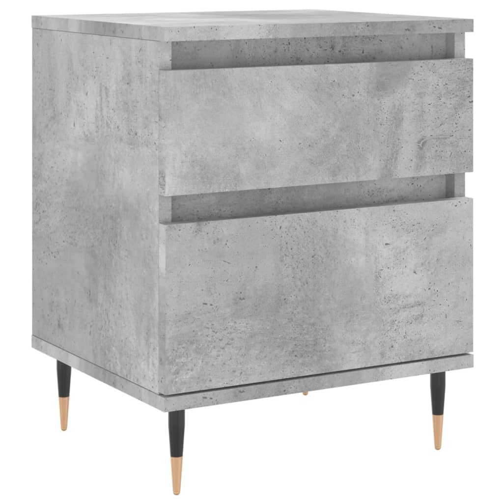 vidaXL Bedside Cabinet Concrete Grey 40x35x50 cm Engineered Wood