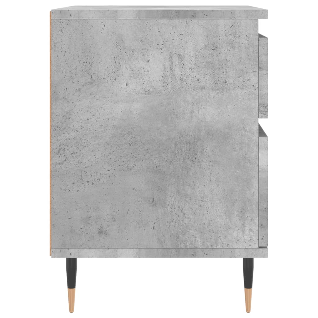 vidaXL Bedside Cabinet Concrete Grey 40x35x50 cm Engineered Wood