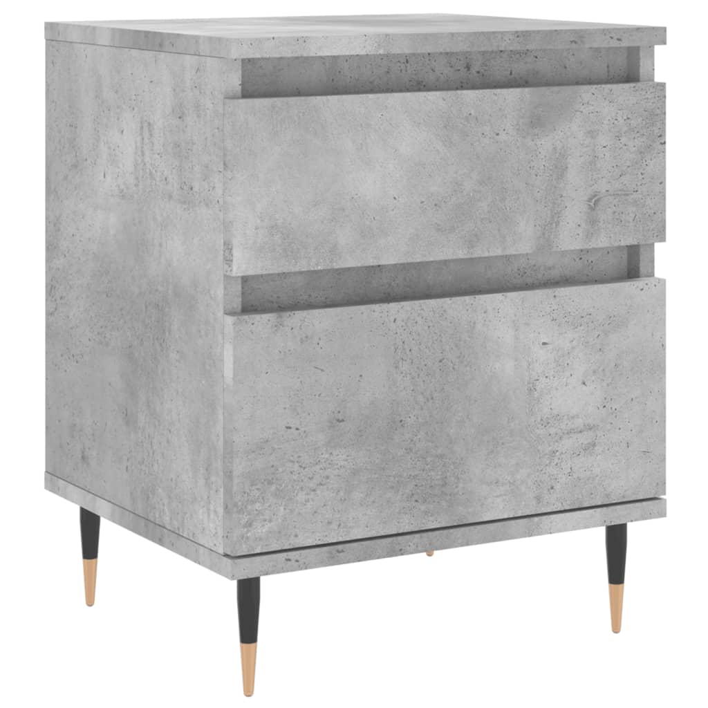 vidaXL Bedside Cabinets 2 pcs Concrete Grey 40x35x50 cm Engineered Wood