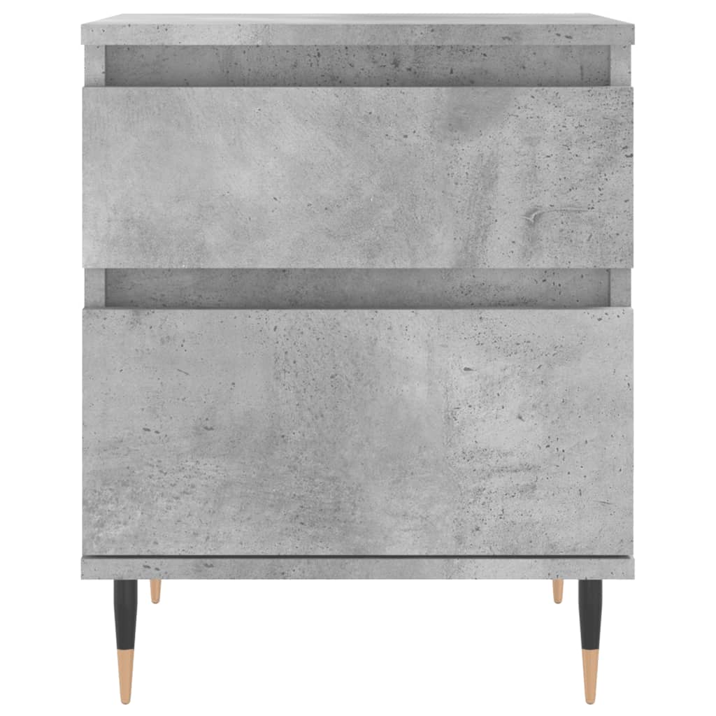 vidaXL Bedside Cabinets 2 pcs Concrete Grey 40x35x50 cm Engineered Wood