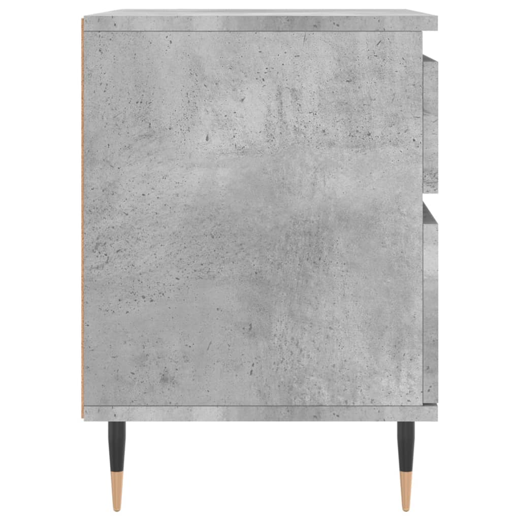 vidaXL Bedside Cabinets 2 pcs Concrete Grey 40x35x50 cm Engineered Wood