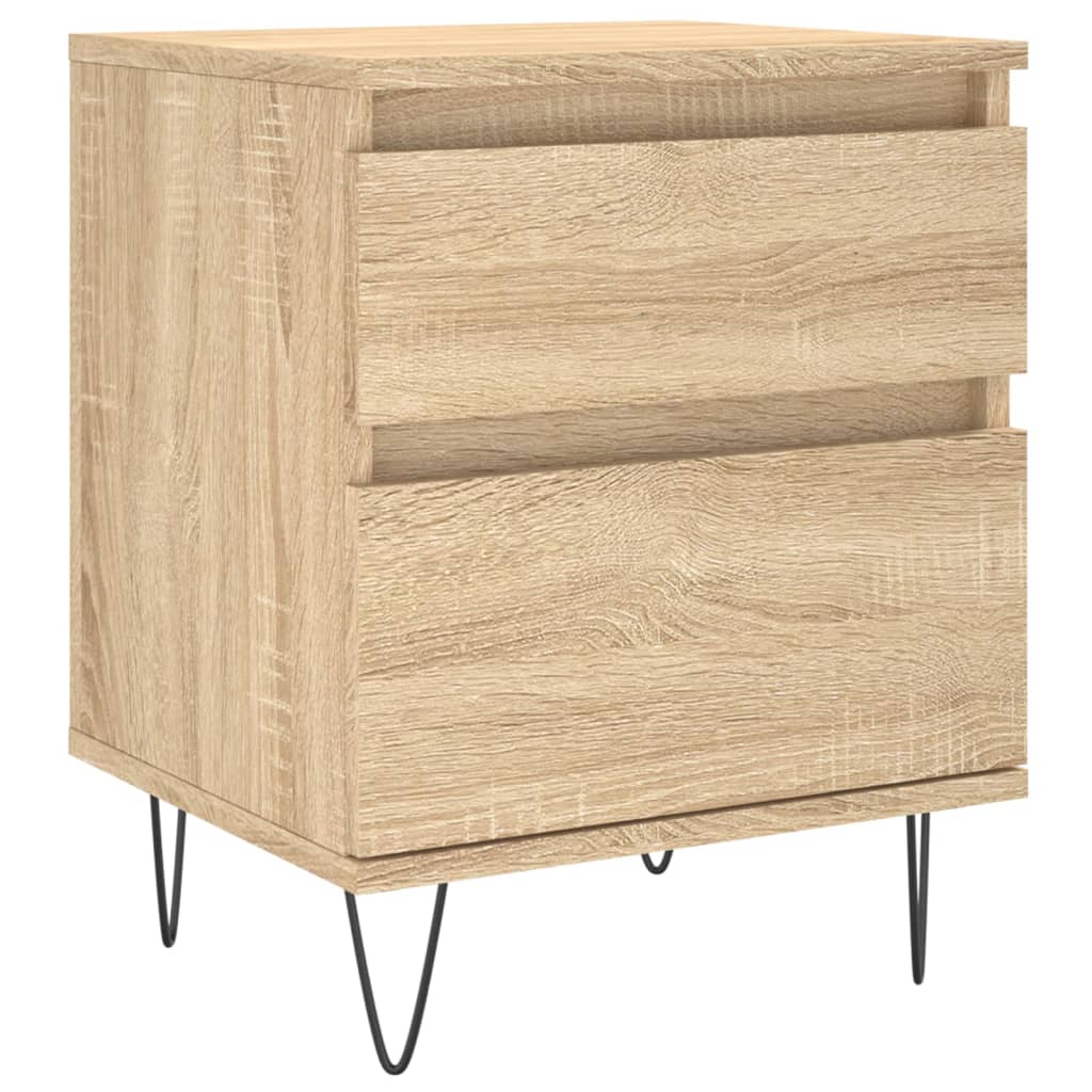 Bedside Cabinets 2 pcs Sonoma Oak 40x35x50 cm Engineered Wood