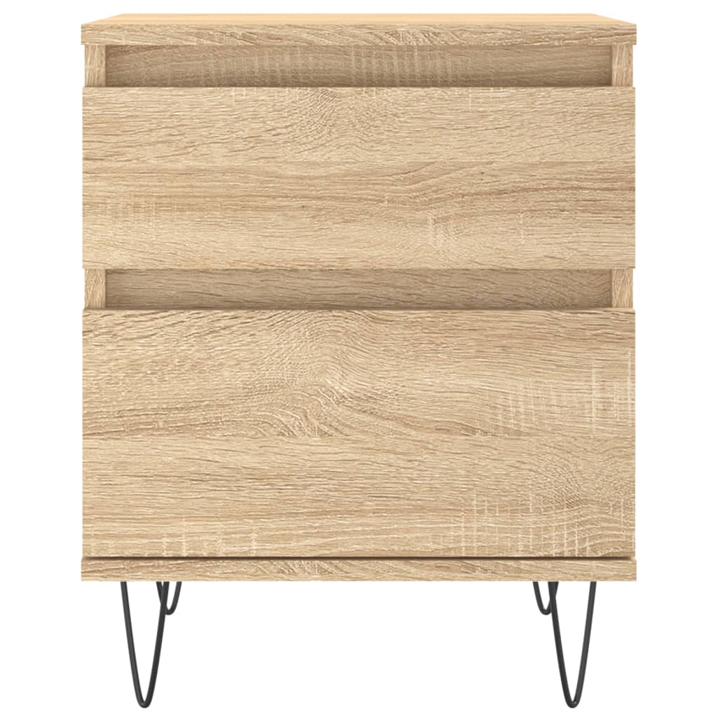 Bedside Cabinets 2 pcs Sonoma Oak 40x35x50 cm Engineered Wood