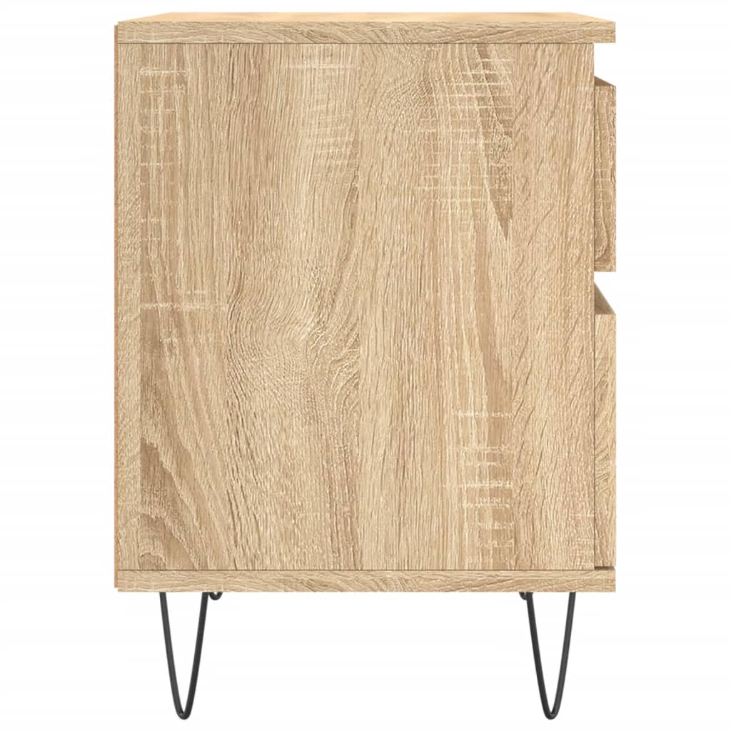 Bedside Cabinets 2 pcs Sonoma Oak 40x35x50 cm Engineered Wood