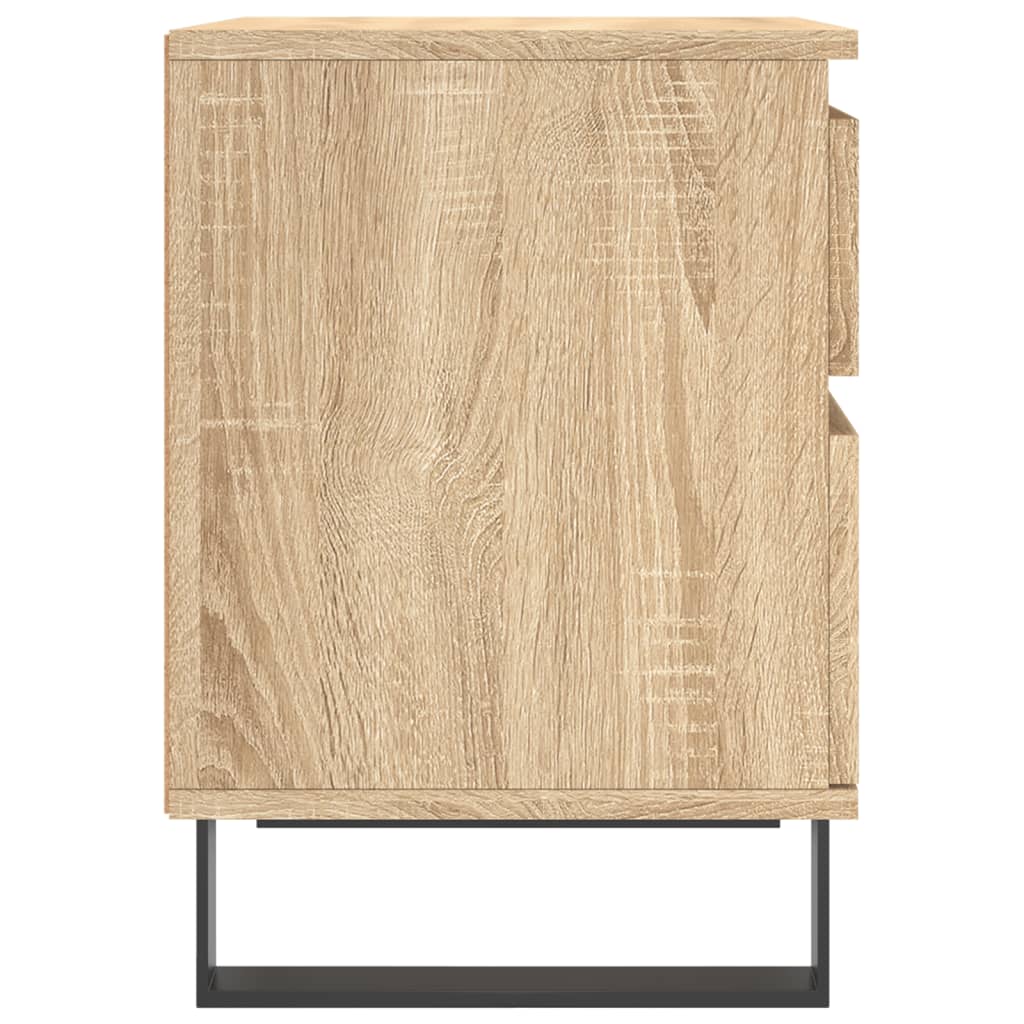 Bedside Cabinets 2 pcs Sonoma Oak 40x35x50 cm Engineered Wood