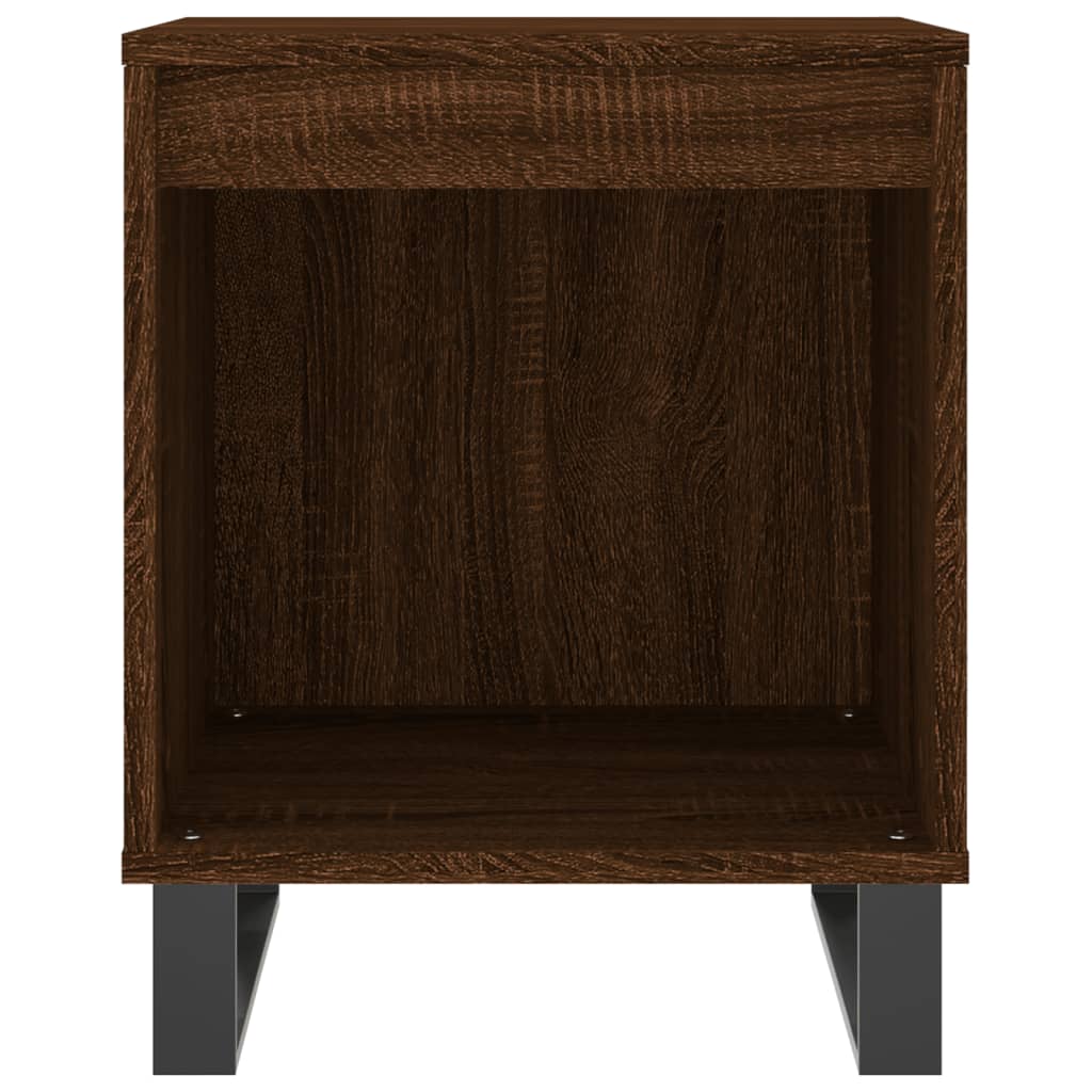 vidaXL Bedside Cabinet Brown Oak 40x35x50 cm Engineered Wood