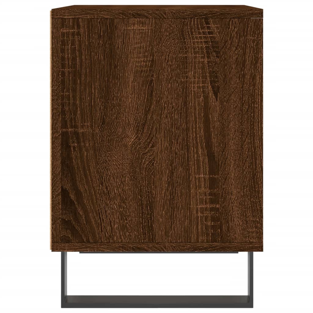 vidaXL Bedside Cabinet Brown Oak 40x35x50 cm Engineered Wood