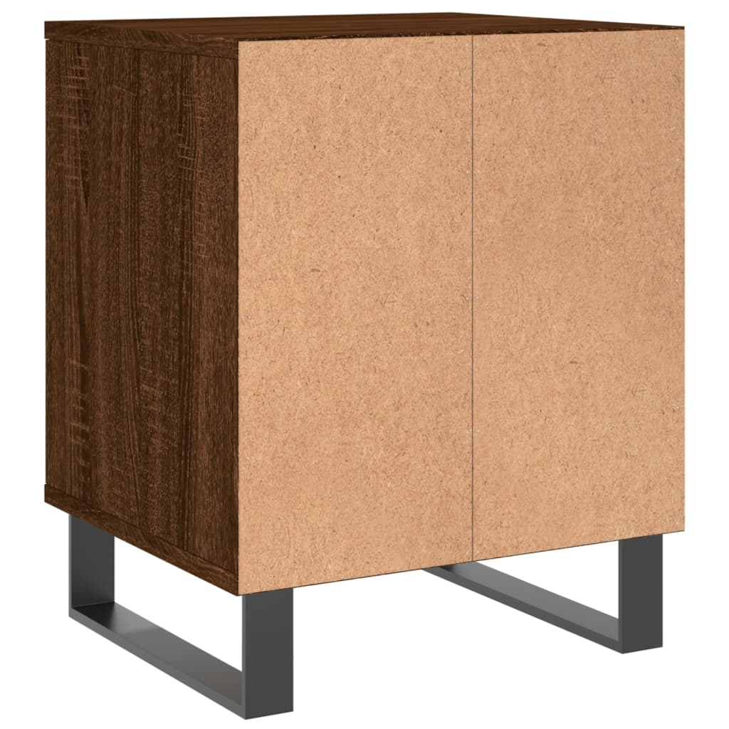 vidaXL Bedside Cabinet Brown Oak 40x35x50 cm Engineered Wood