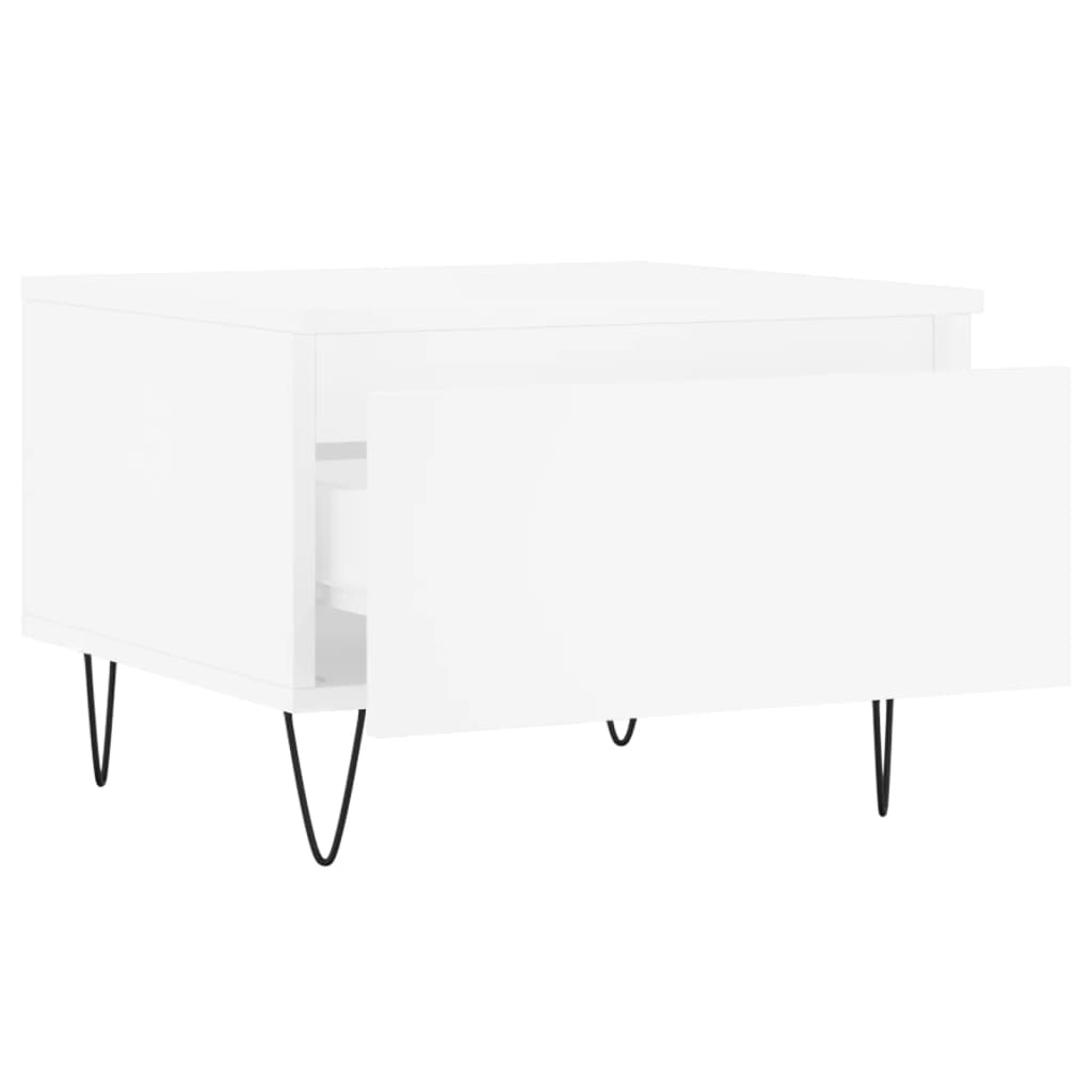 Coffee Tables 2 pcs White 50x46x35 cm Engineered Wood