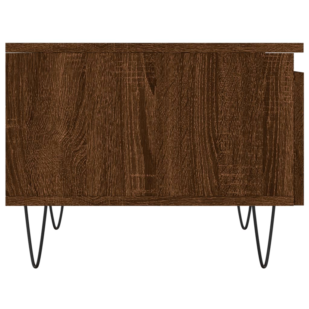 vidaXL Coffee Table Brown Oak 50x46x35 cm Engineered Wood