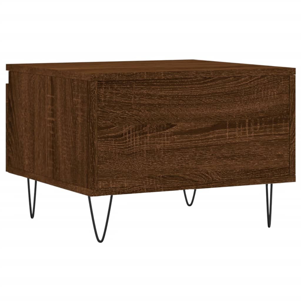 vidaXL Coffee Table Brown Oak 50x46x35 cm Engineered Wood