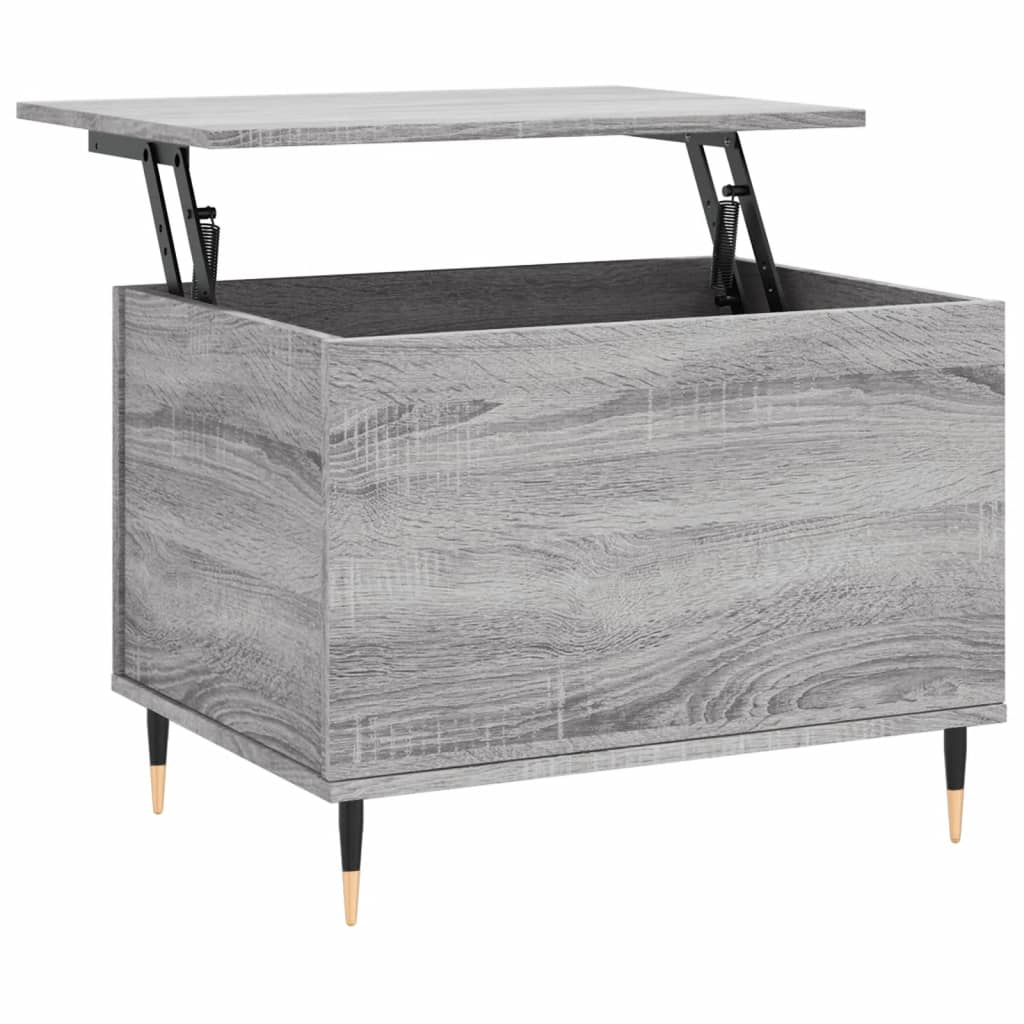 vidaXL Coffee Table Grey Sonoma 60x44.5x45 cm Engineered Wood