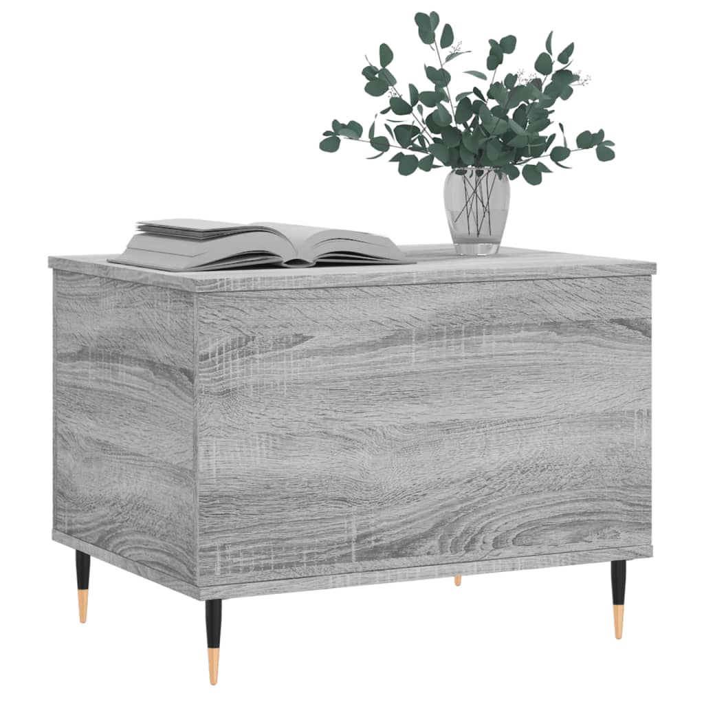 vidaXL Coffee Table Grey Sonoma 60x44.5x45 cm Engineered Wood