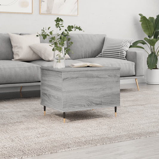 vidaXL Coffee Table Grey Sonoma 60x44.5x45 cm Engineered Wood