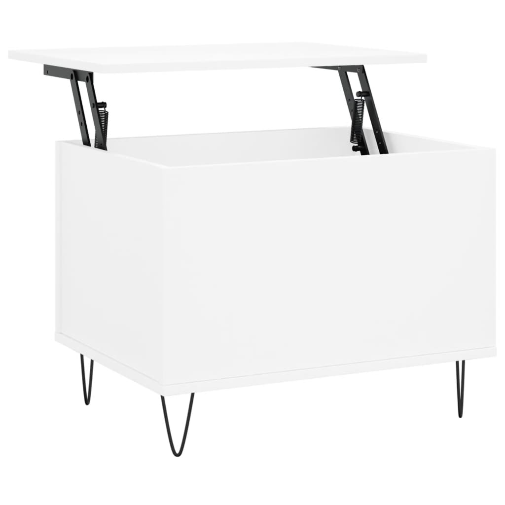 Coffee Table White 60x44,5x45 cm Engineered Wood