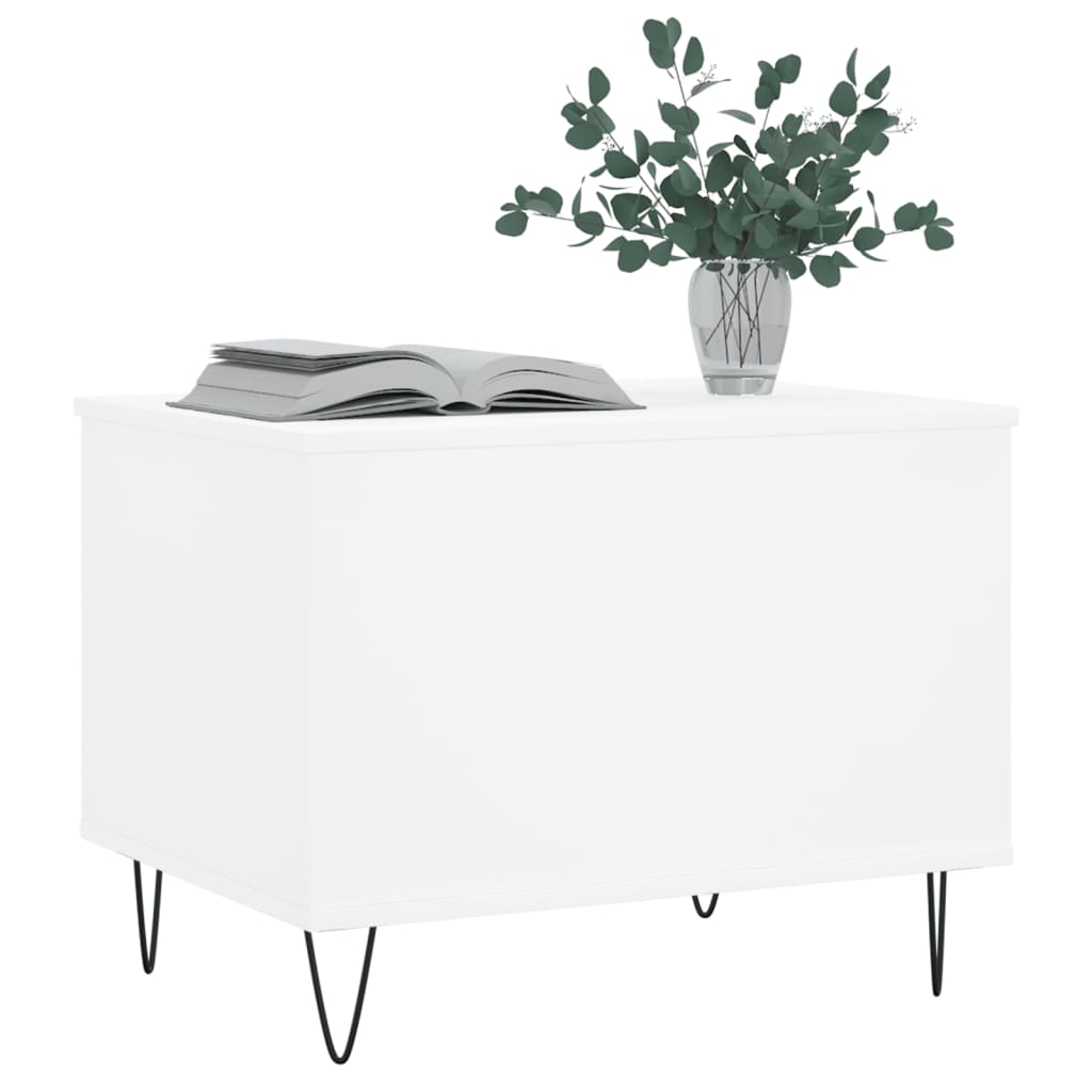Coffee Table White 60x44,5x45 cm Engineered Wood