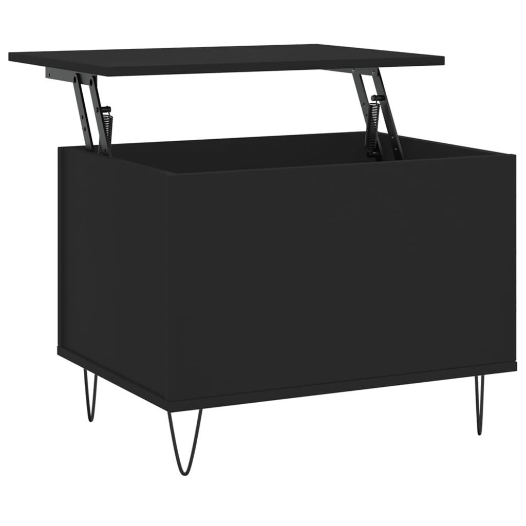Coffee Table Black 60x44,5x45 cm Engineered Wood