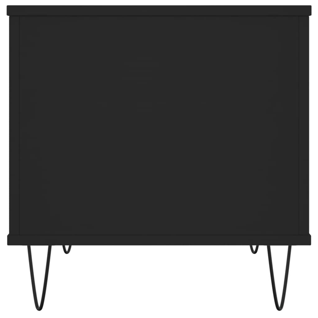 Coffee Table Black 60x44,5x45 cm Engineered Wood