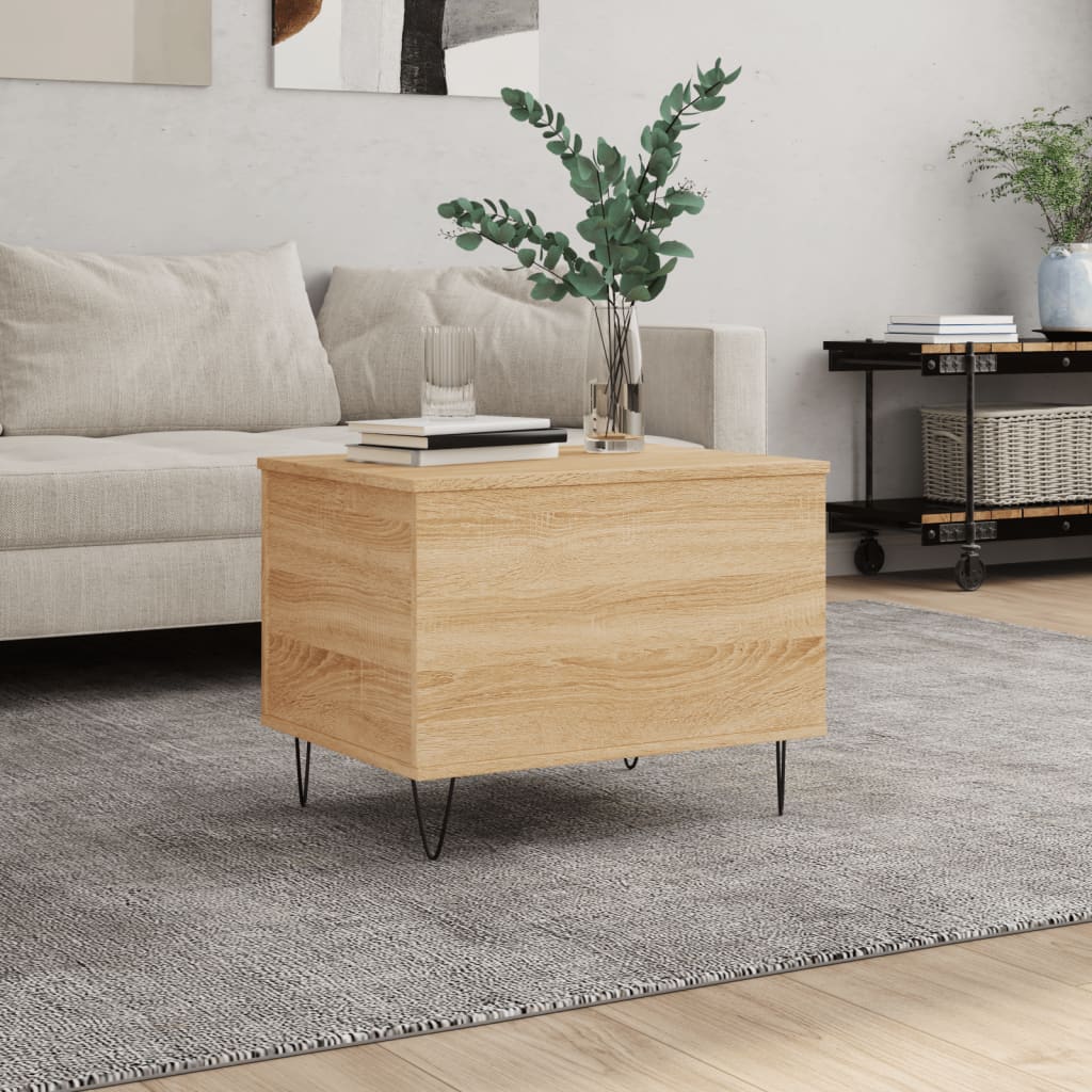 Coffee Table Sonoma Oak 60x44,5x45 cm Engineered Wood