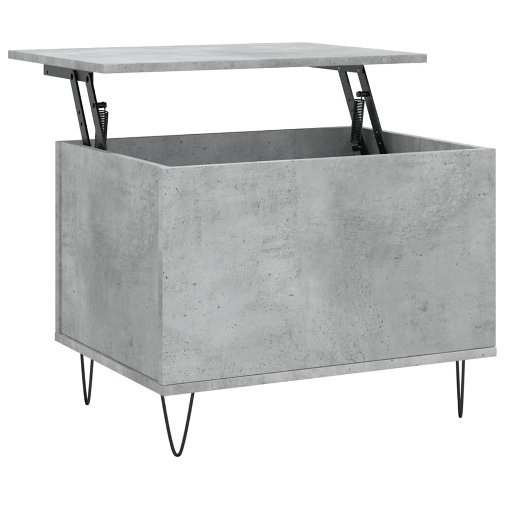 Coffee Table Concrete Grey 60x44,5x45 cm Engineered Wood