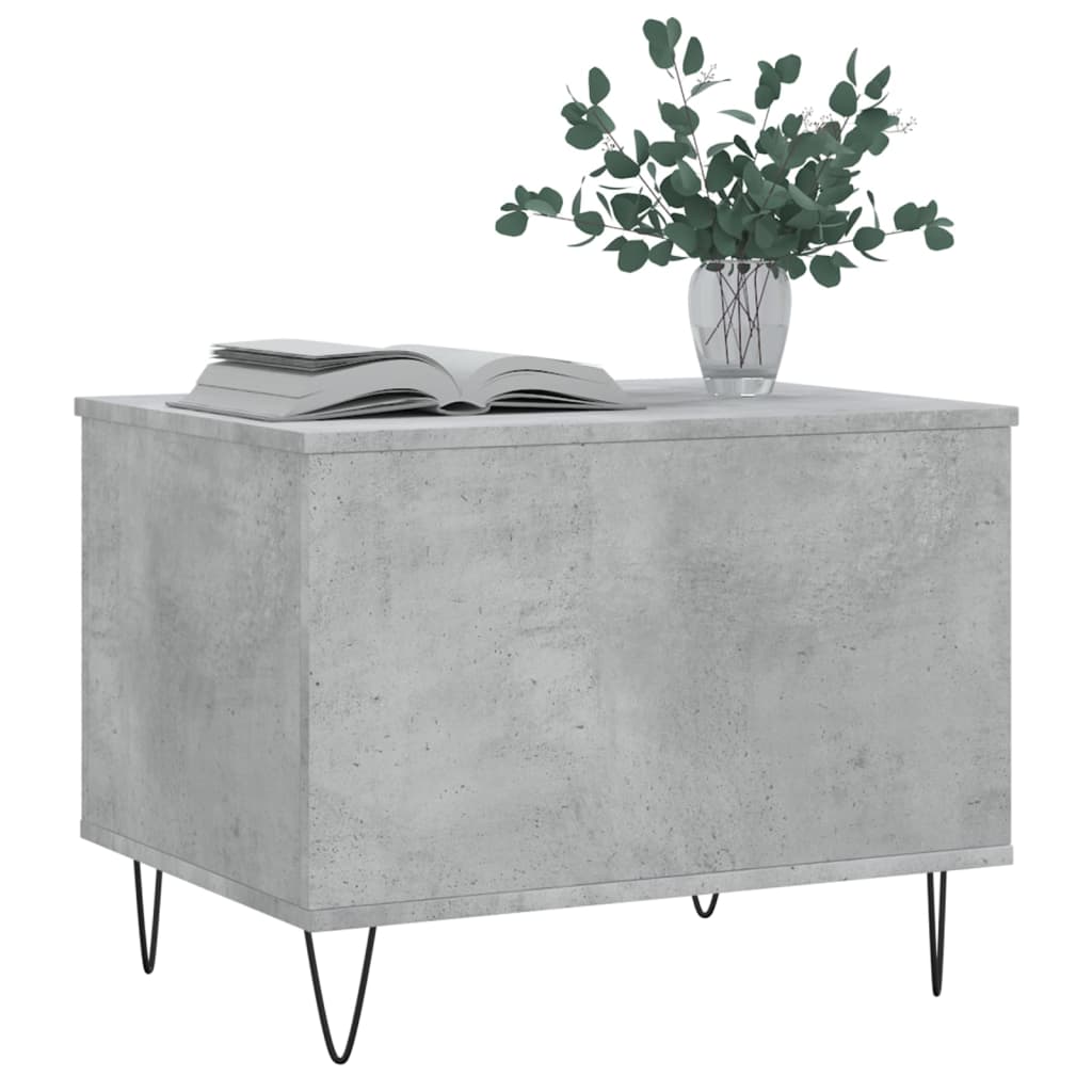 Coffee Table Concrete Grey 60x44,5x45 cm Engineered Wood