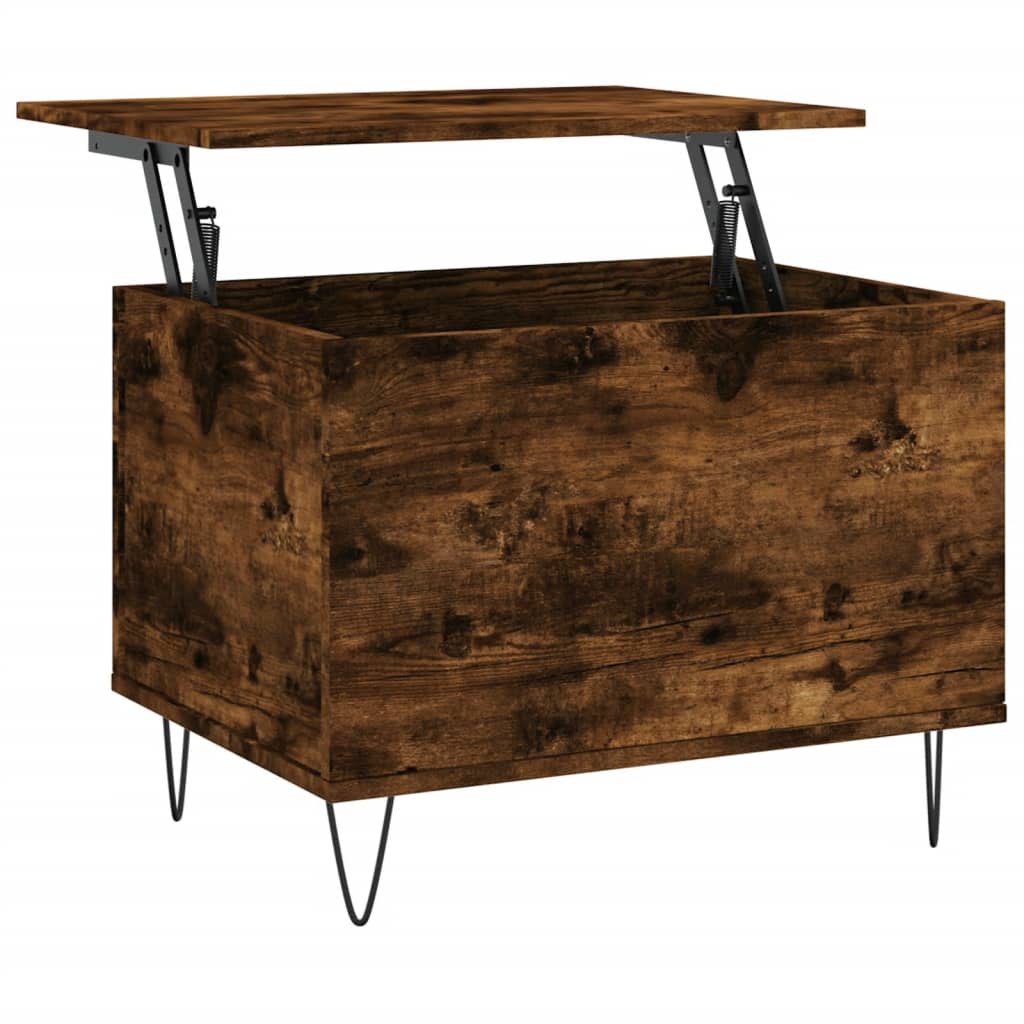 Coffee Table Smoked Oak 60x44,5x45 cm Engineered Wood
