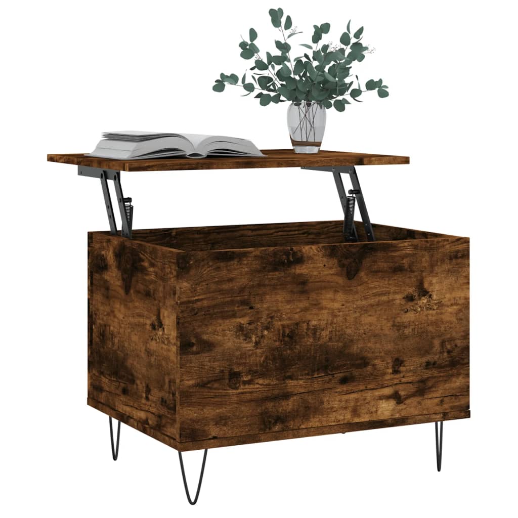 Coffee Table Smoked Oak 60x44,5x45 cm Engineered Wood