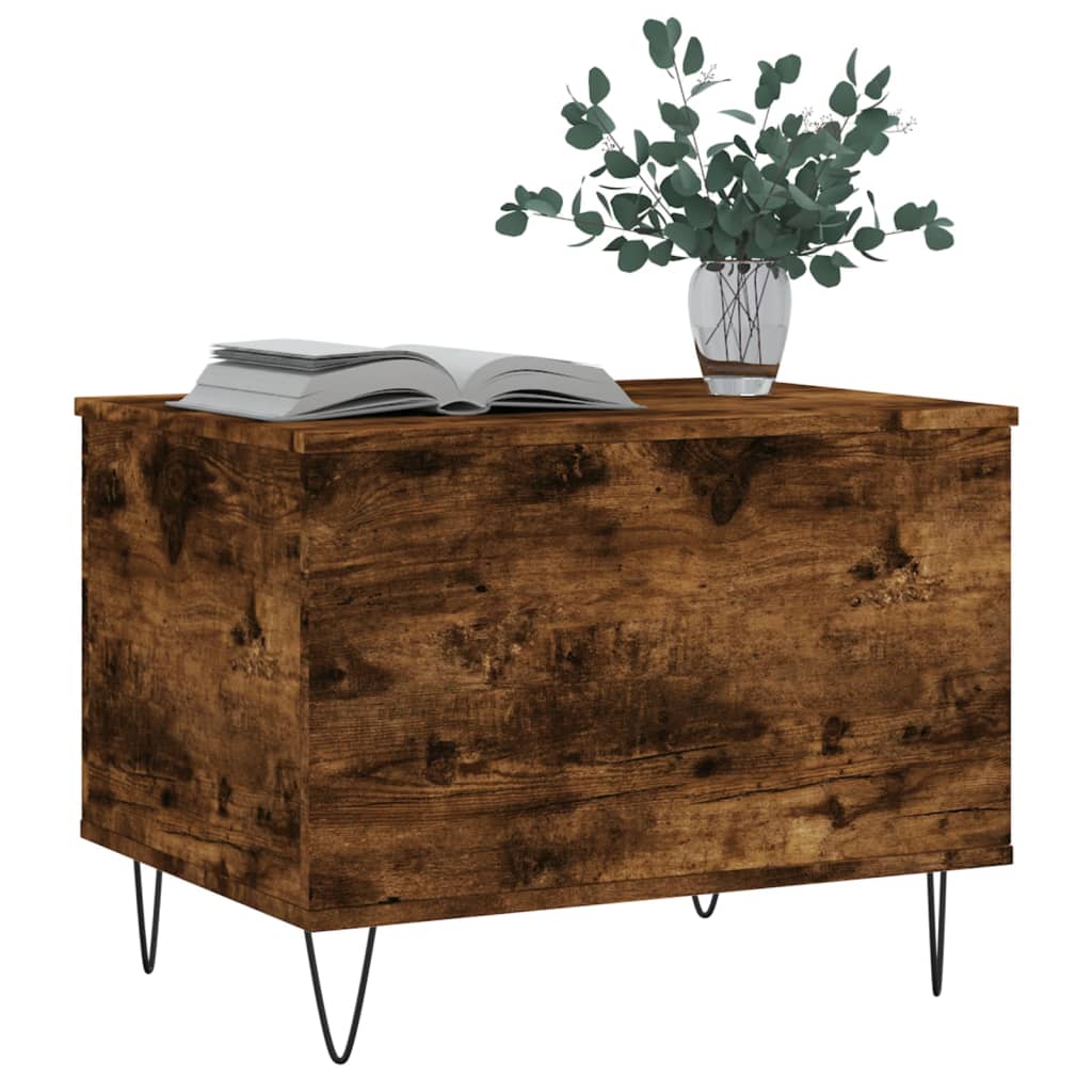 Coffee Table Smoked Oak 60x44,5x45 cm Engineered Wood