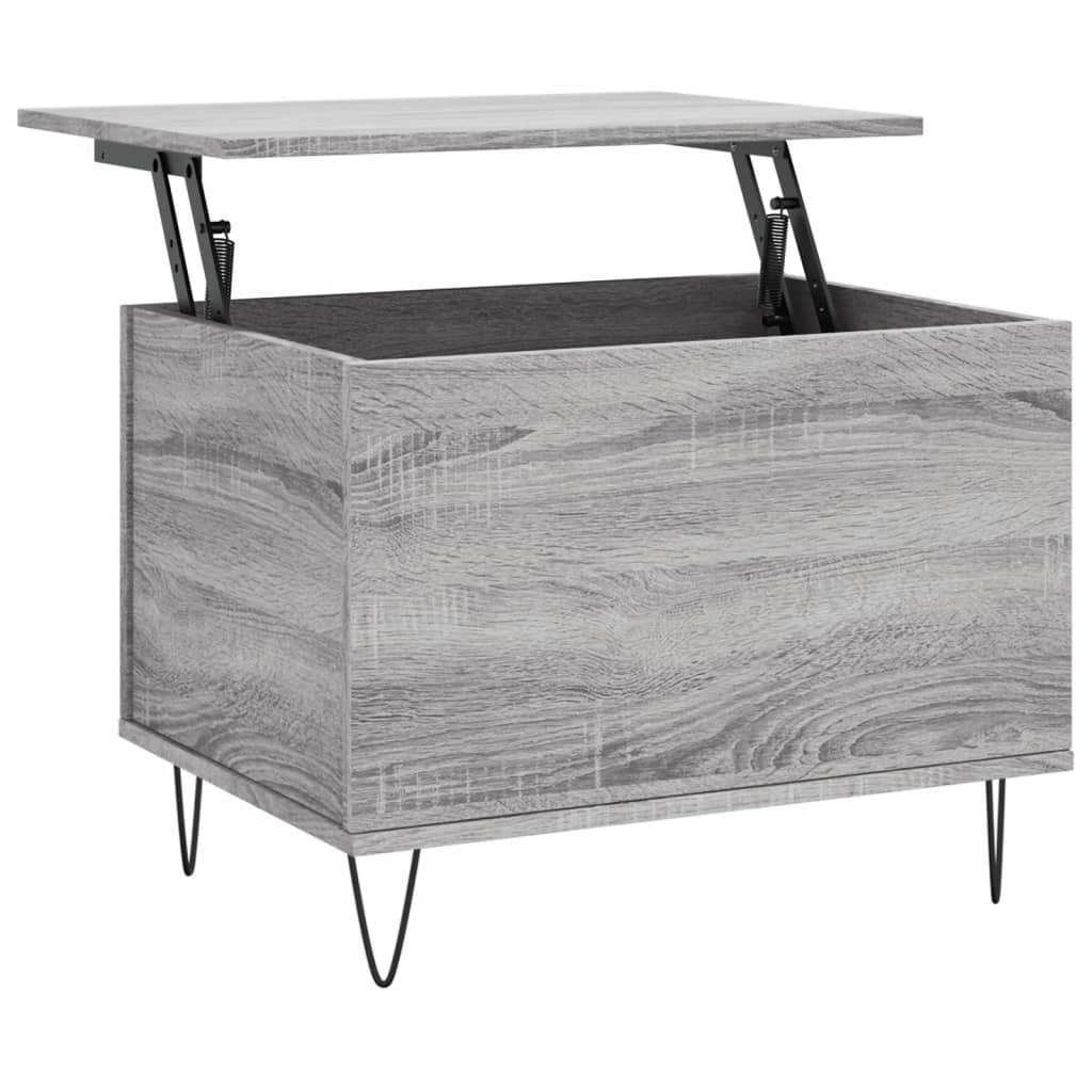 Coffee Table Grey Sonoma 60x44,5x45 cm Engineered Wood