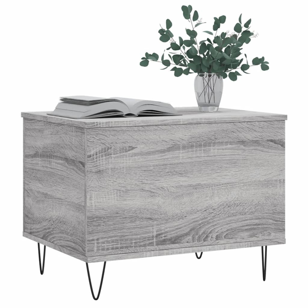 Coffee Table Grey Sonoma 60x44,5x45 cm Engineered Wood