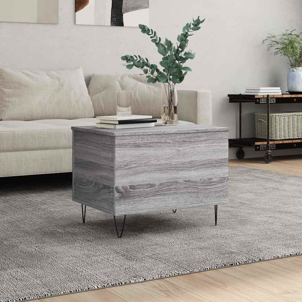 Coffee Table Grey Sonoma 60x44,5x45 cm Engineered Wood