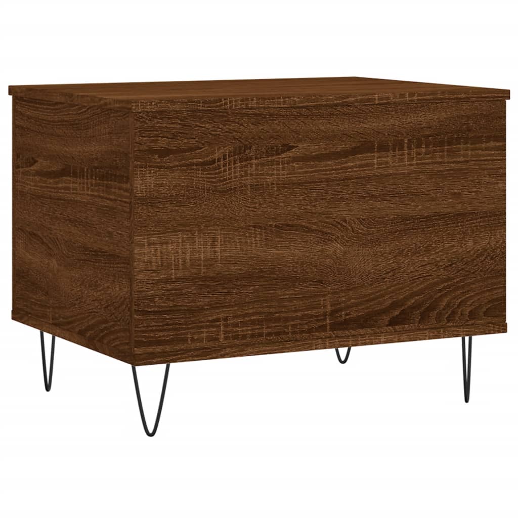 Coffee Table Brown Oak 60x44.5x45 cm Engineered Wood