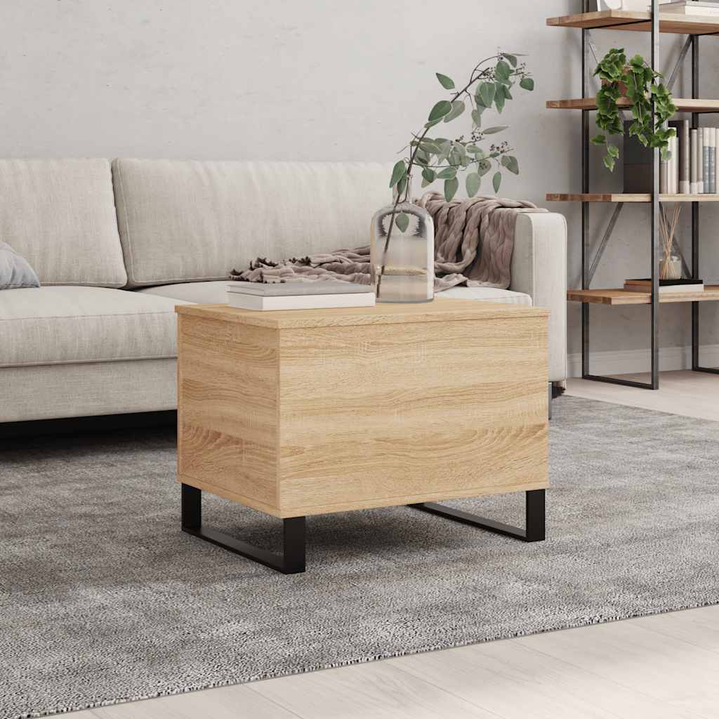 Coffee Table Sonoma Oak 60x44,5x45 cm Engineered Wood
