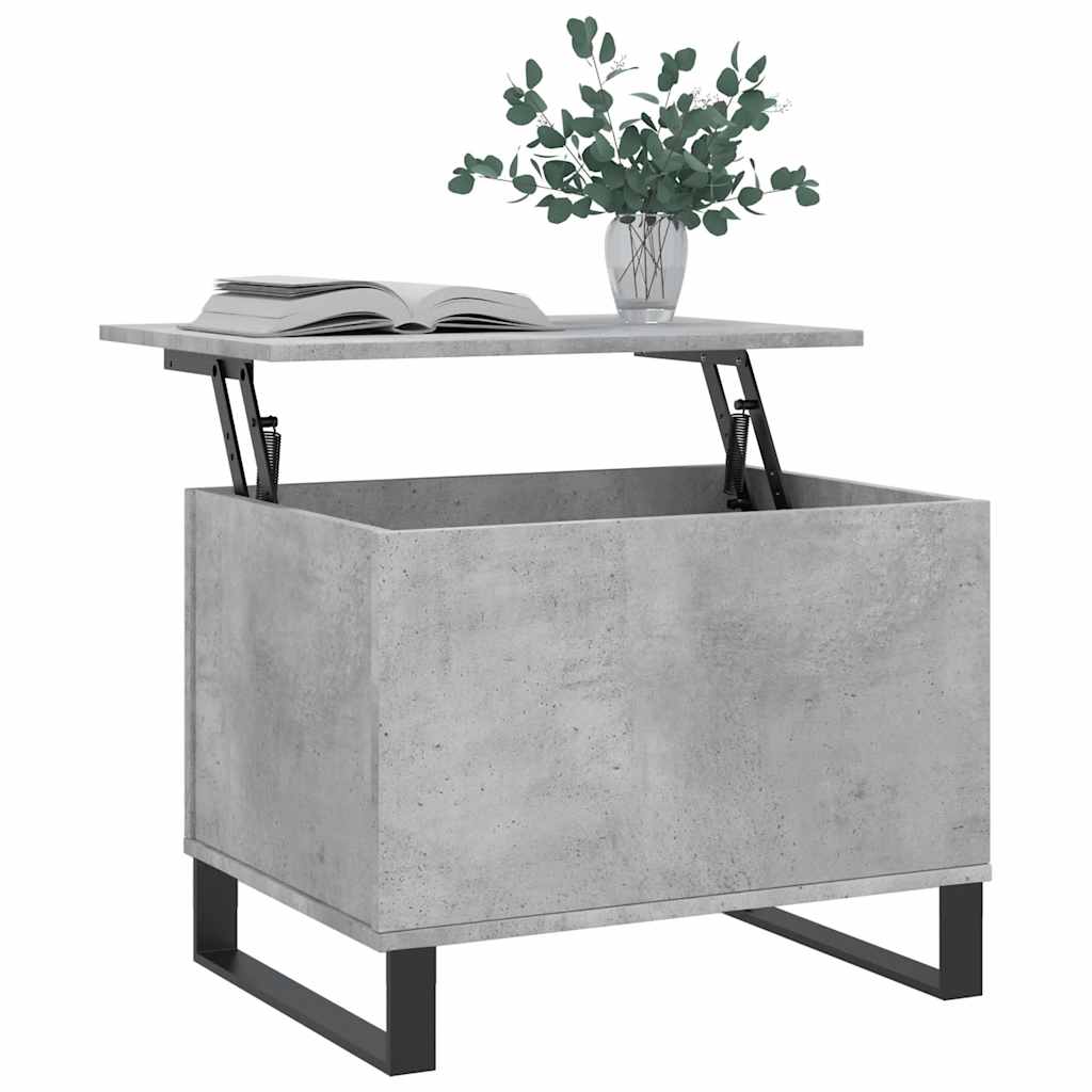 Coffee Table Concrete Grey 60x44,5x45 cm Engineered Wood