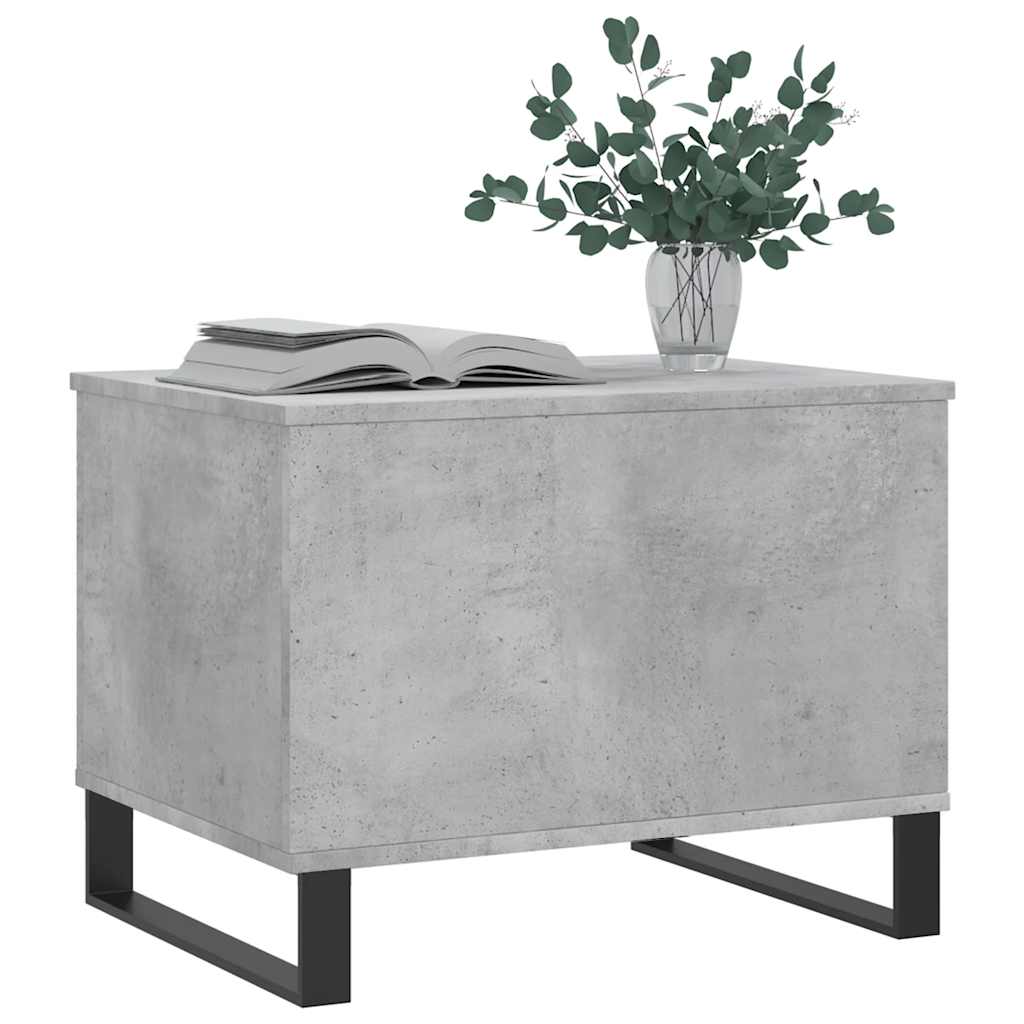 Coffee Table Concrete Grey 60x44,5x45 cm Engineered Wood