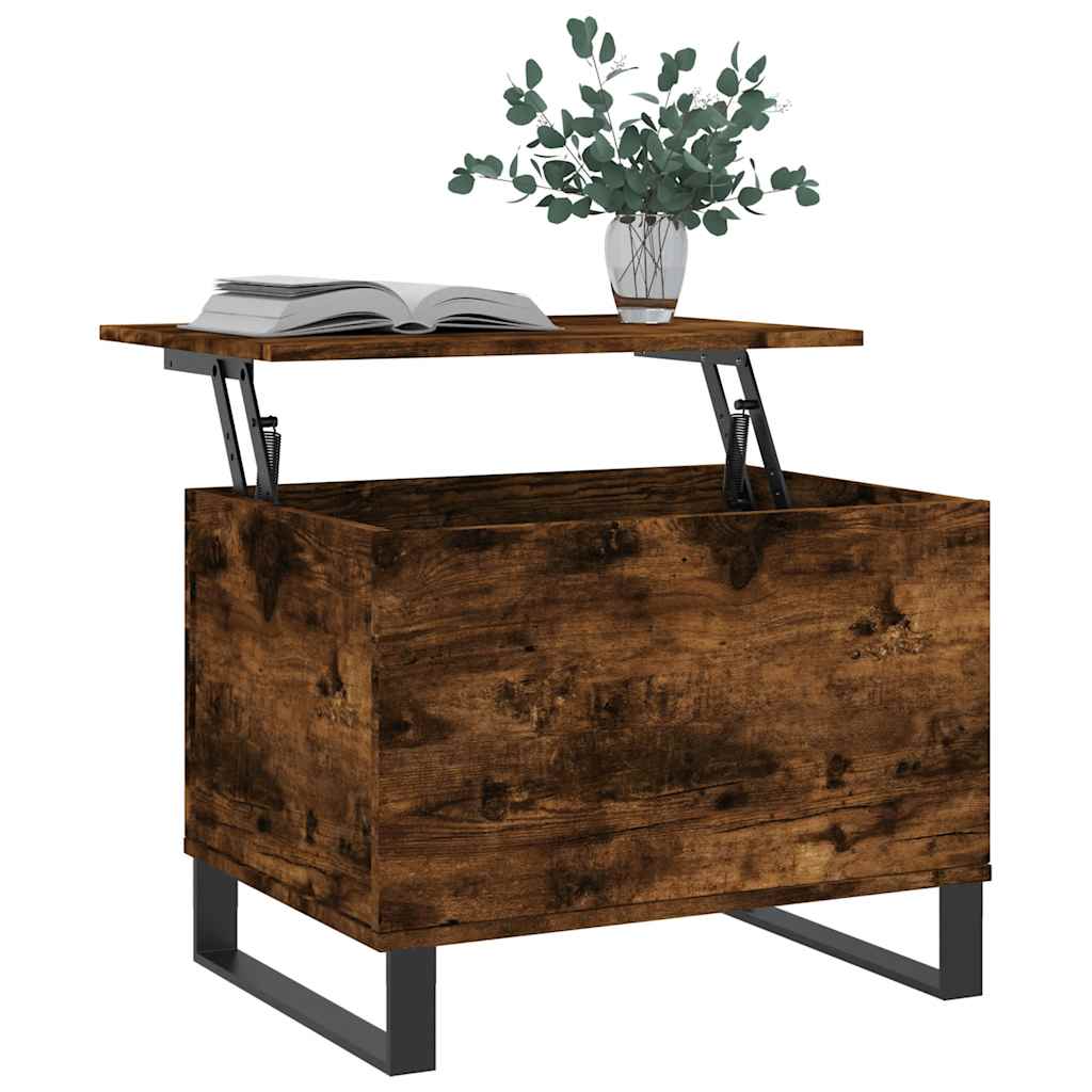 Coffee Table Smoked Oak 60x44,5x45 cm Engineered Wood